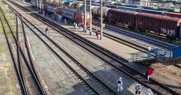 поезд рельсы